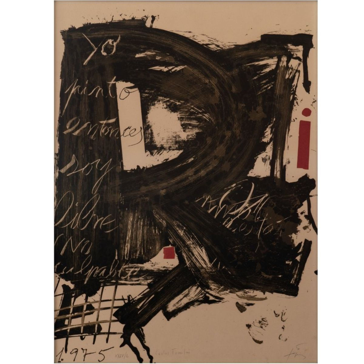 CARLOS FRANQUI (1921 - 2010, Cuba) y ANTONI TÀPIES (1923 - 2012, España)