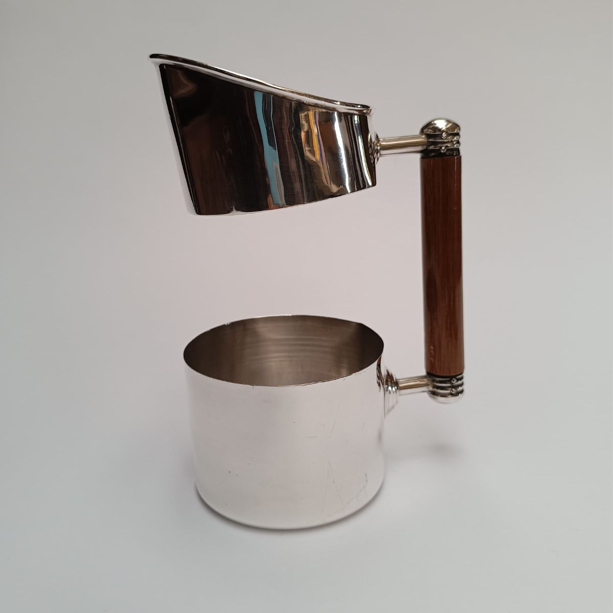 Portabotella en plata ley 925 MidCentury