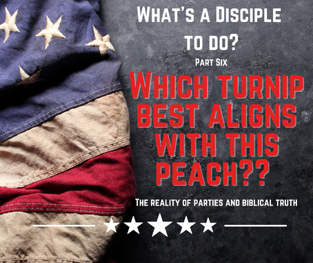 Which Turnip Best Aligns With This Peach?? The Reality of Political Parties and Biblical Truth.