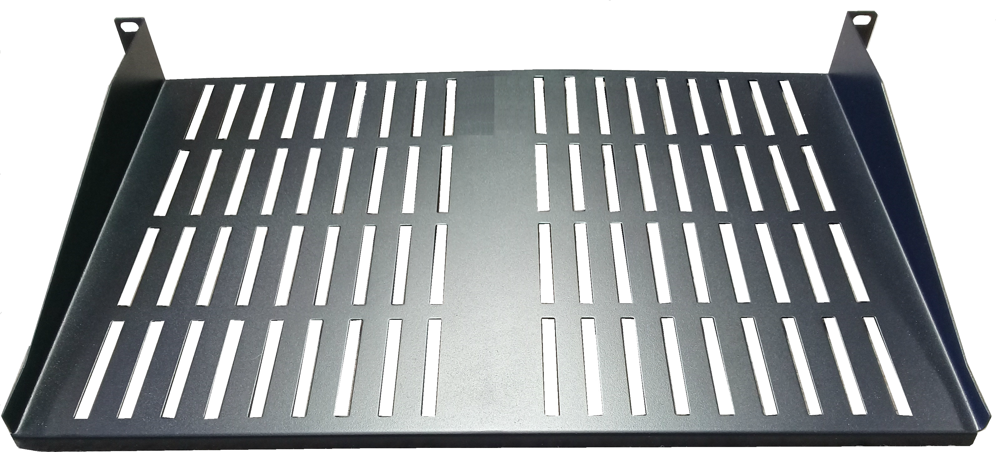 BANDEJA FIJACIÓN FRONTAL VENTILADA 19" X 300 mm.