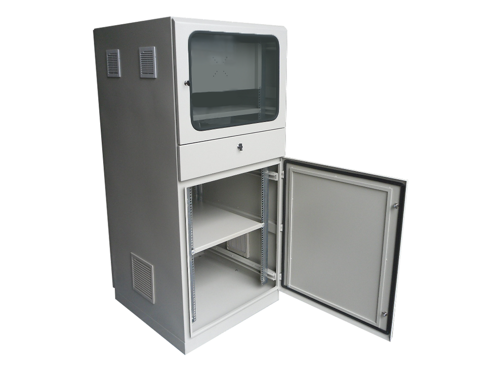 Miniatura: GABINETE RACK INDUSTRIAL 4 PUERTAS. IP-55 NEMA 4.