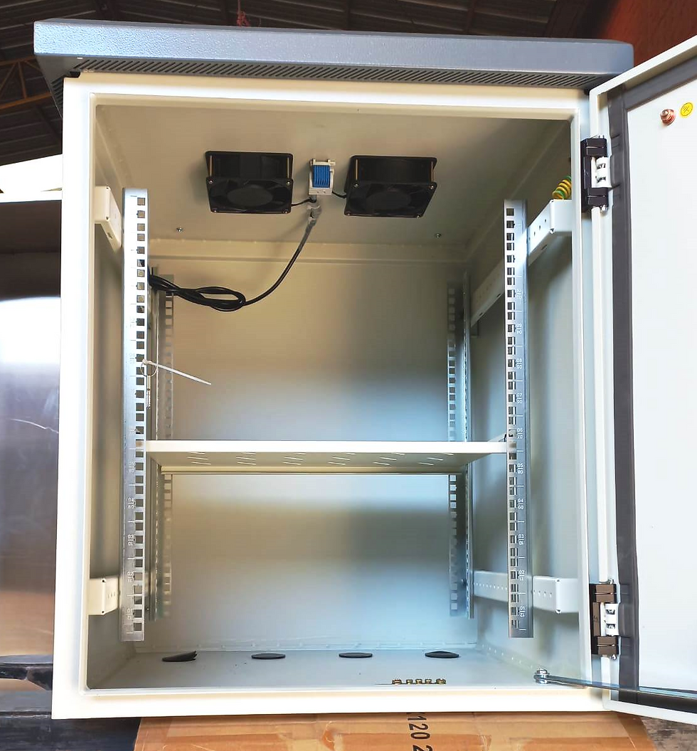 Miniatura: Rack Exterior 12ur x 19" x 600 c/2 extractores termostato sujecion Poste Incl.