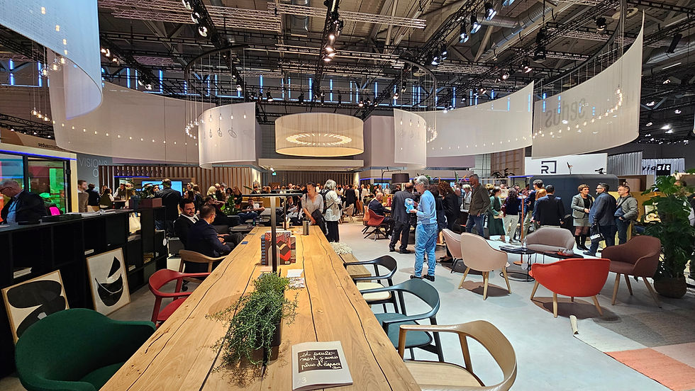 Crowded hall at an industry news and events conference.