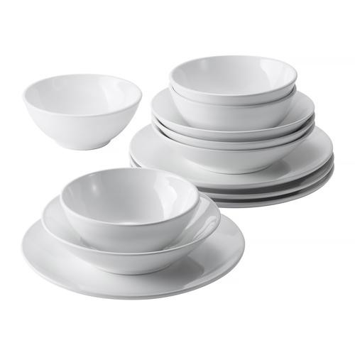Oxford Super White Dinnerware Set 12 pieces Aruba Shopping Mall