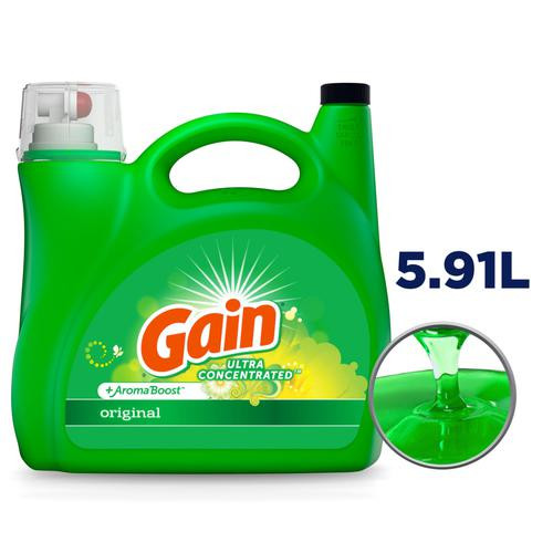 Gain Original Liquid Detergent 200 oz / 5914 ml / 146 Loads Aruba