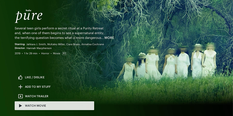 Catch her on Hulu “Pure”