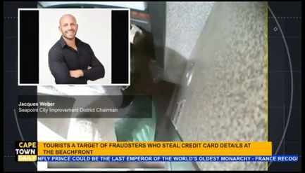 TOURISTS A TARGET OF FRAUDSTERS WHO STEAL CREDIT CARD DETAILS AT THE BEACHFRONT