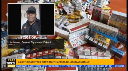 ILLICIT CIGARRETES COST SOUTH AFRICA BILLIONS ANNUALLY
