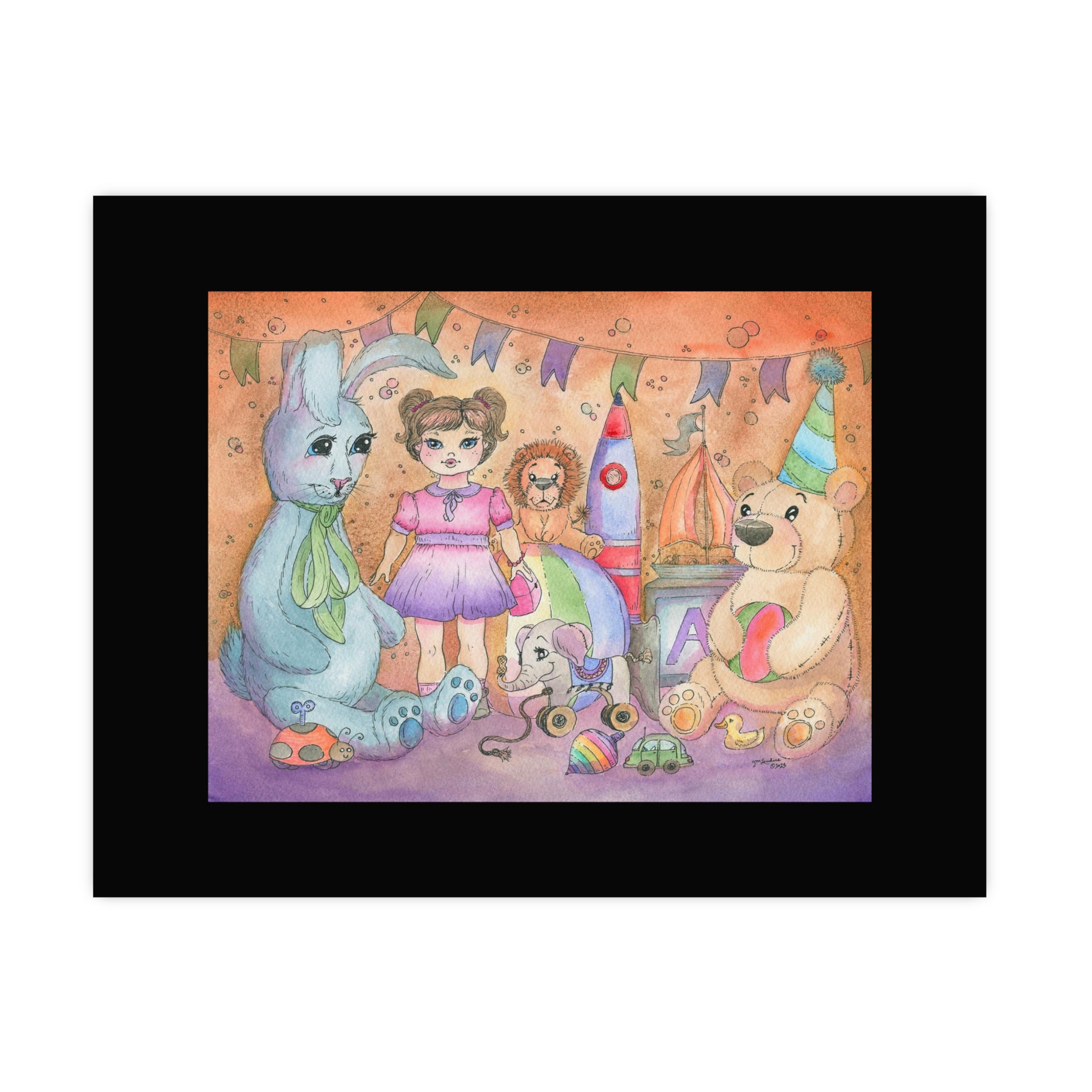 Toy and Play Room, Watercolor 9X12 in