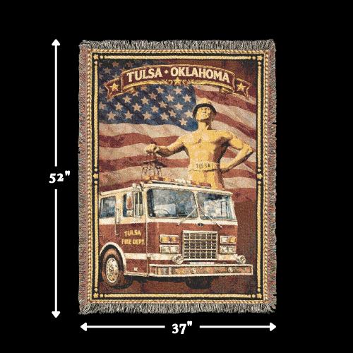 Thumbnail: Tulsa Fire Heritage Blanket