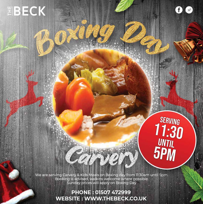 BOXING DAY BOOKINGS!