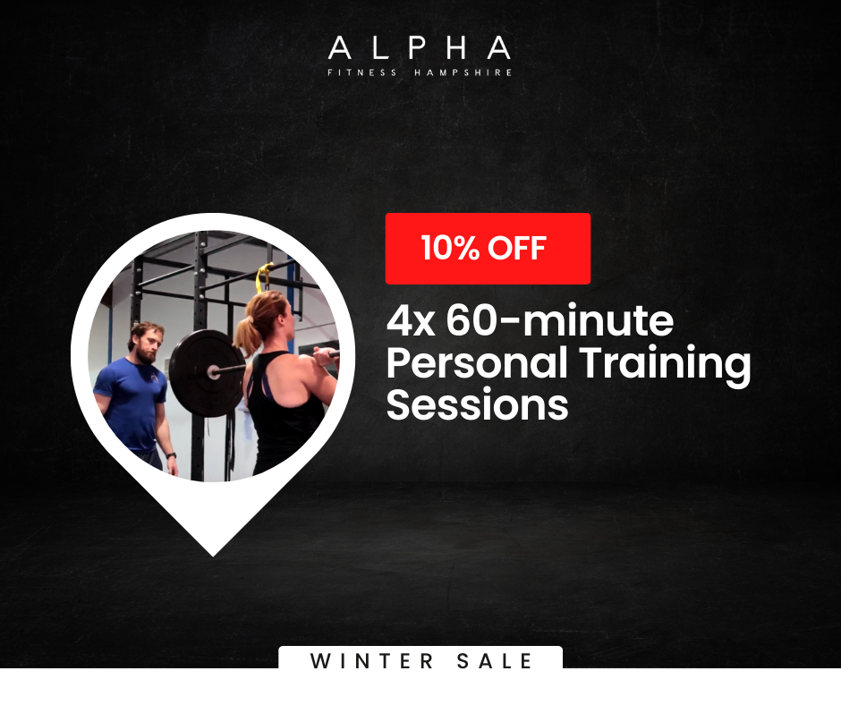 10% SALE - 4x 60-minute Personal Training Sessions