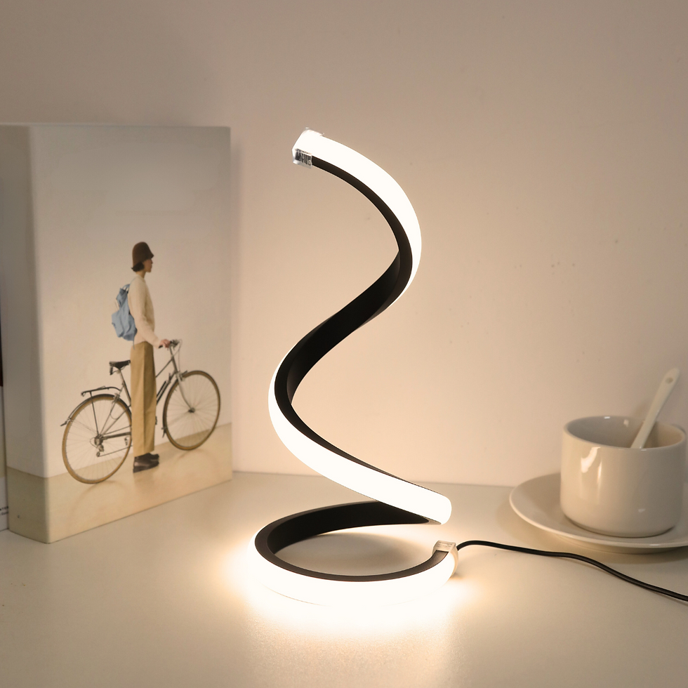 Miniatura: Luminária de Mesa LED Espiral 3 Tons com Cabo USB