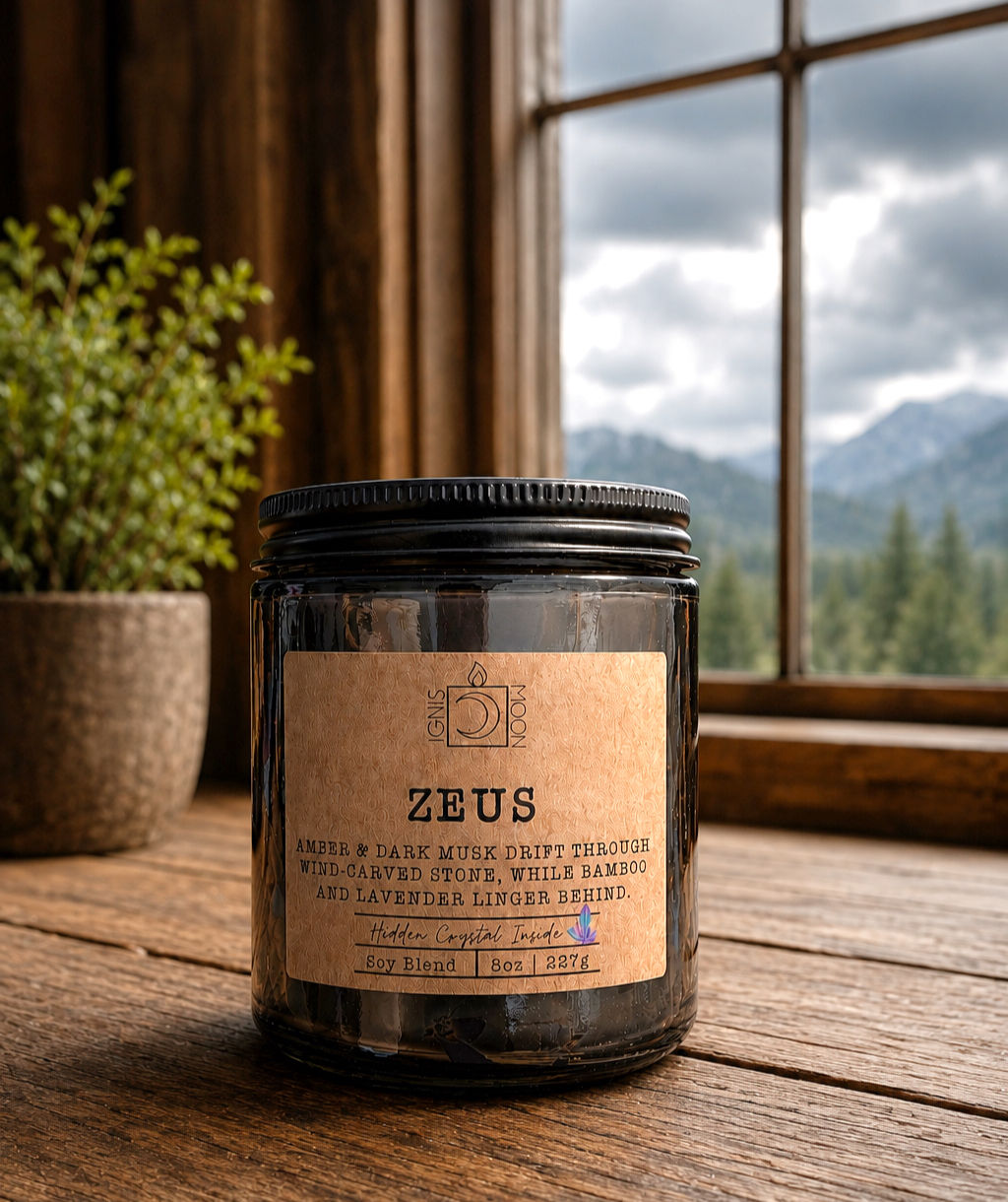 Zeus Crystal Candle