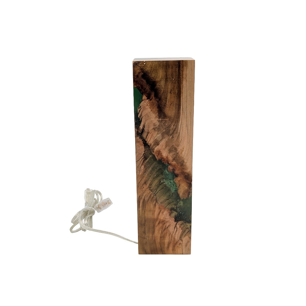 Night Light - Green Epoxy Side View