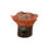 Thumbnail: Orange Raku Incense Burner