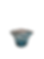 Teal And Smoke Floppy Bowl Fron View