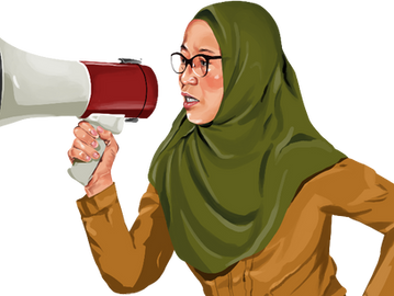 Ilustrasi HR Rasuna Said. (Betaria Sarulina/Historia.ID).