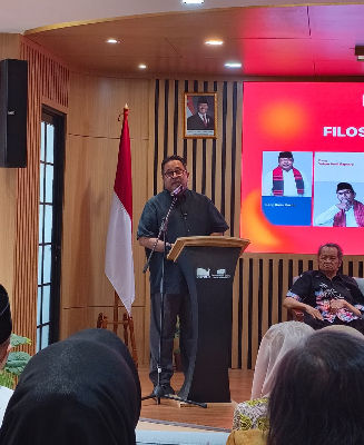 Wakil Gubernur DKI Jakarta Rano Karno, yang dikenal sebagai Doel, tokoh dalam sinetron Si Doel Anak Sekolahan. (Martin Sitompul/Historia.ID).