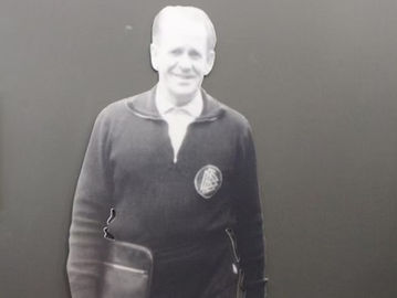 Josef "Sepp" Herberger di Deutsches Fußballmuseum, Dortmund. (Randy Wirayudha/Historia.ID).