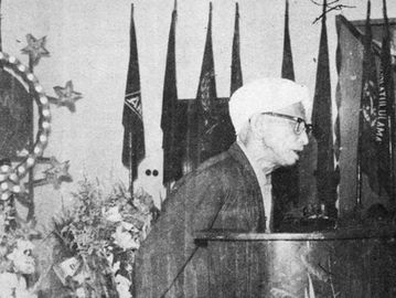 KH Abdul Wahab Chasbullah, pendiri NU yang menjadi penggerak keluarnya NU dari Masyumi dan mendirikan Partai NU. (Repro Berangkat dari Pesantren).