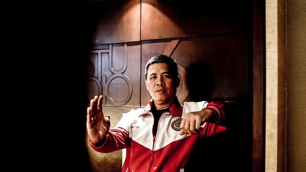 Wing chun punya ciri khas gerakan elegan, cepat, namun efektif, sebagaimana yang diperagakan Sifu Martin Kusuma, pendiri Tradisional Ip Man Wing Chun Indonesia. (Fernando Randy/Historia.ID).