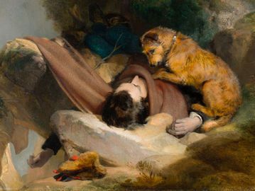 Lukisan Attachment (1929) karya Edwin Henry Landseer. (Saint Louis Art Museum).