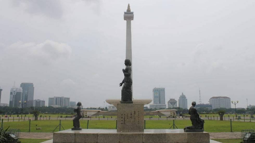 Patung Kartini di Monumen Nasional karya seniman Jepang diresmikan pada 19 Agustus 1963. (Kantor Pengelola Kawasan Monumen Nasional).