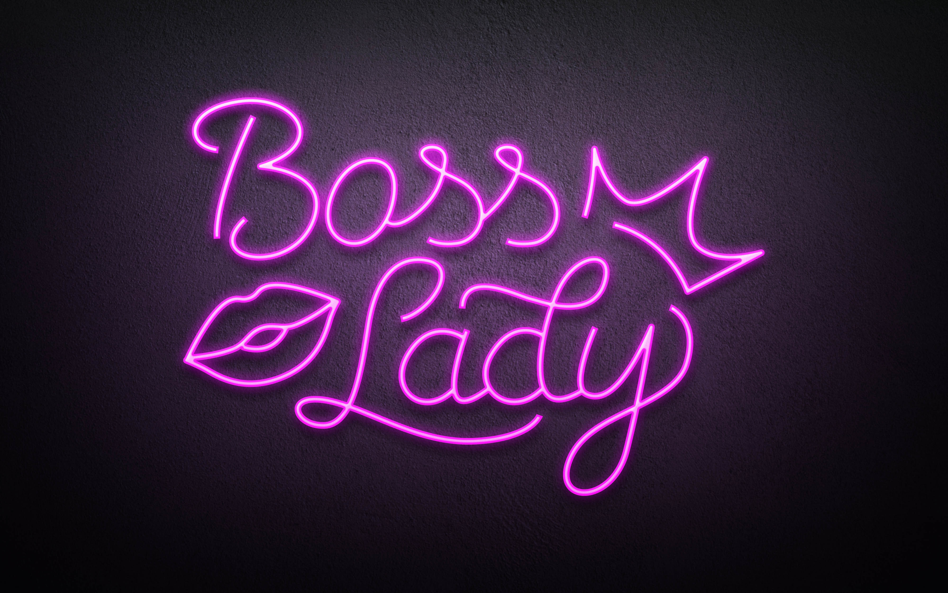 Néon Boss lady
