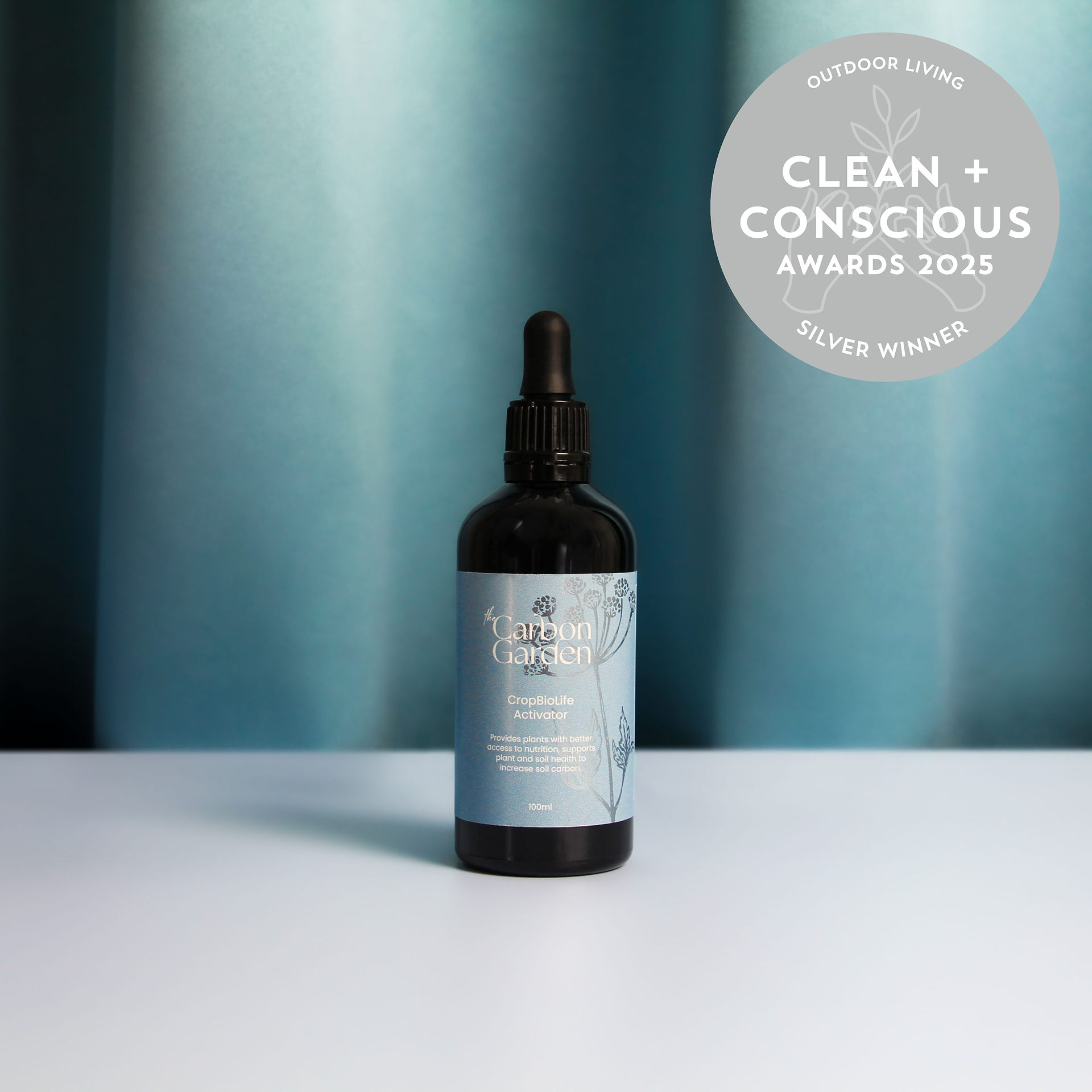 CropBioLife Activator – The Carbon Garden SILVER Best Outdoor Living Products 2025 Clean + Conscious Awards