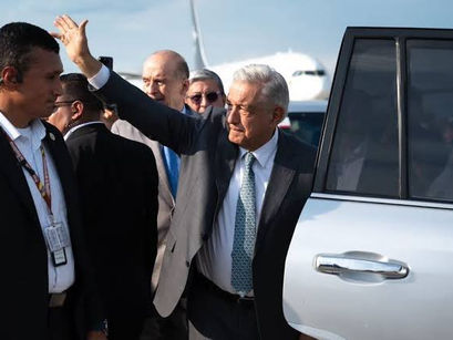 Llega AMLO a Juárez para supervisar avance de nuevo hospital