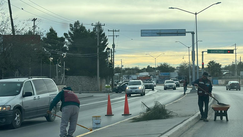 Gobierno Municipal refuerza la Cruzada del Cambio en el bulevar Manuel J. Clouthier