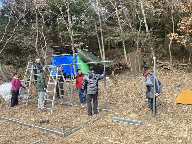 10名で骨組みづくり