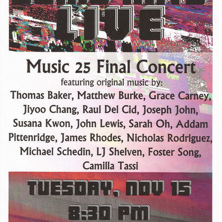 Original composition: sonic arts performed live