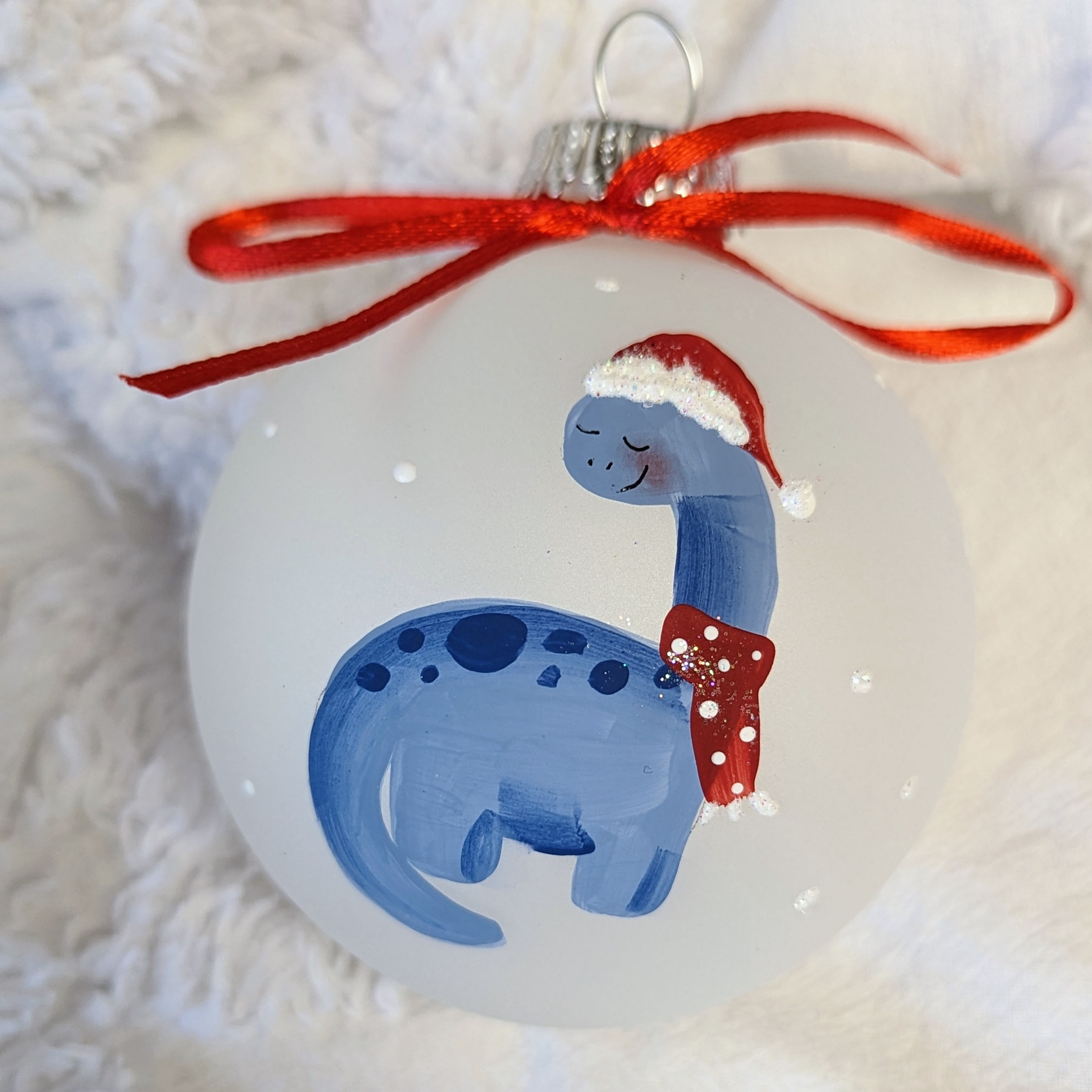 Christmas Blue Brachiosaurus