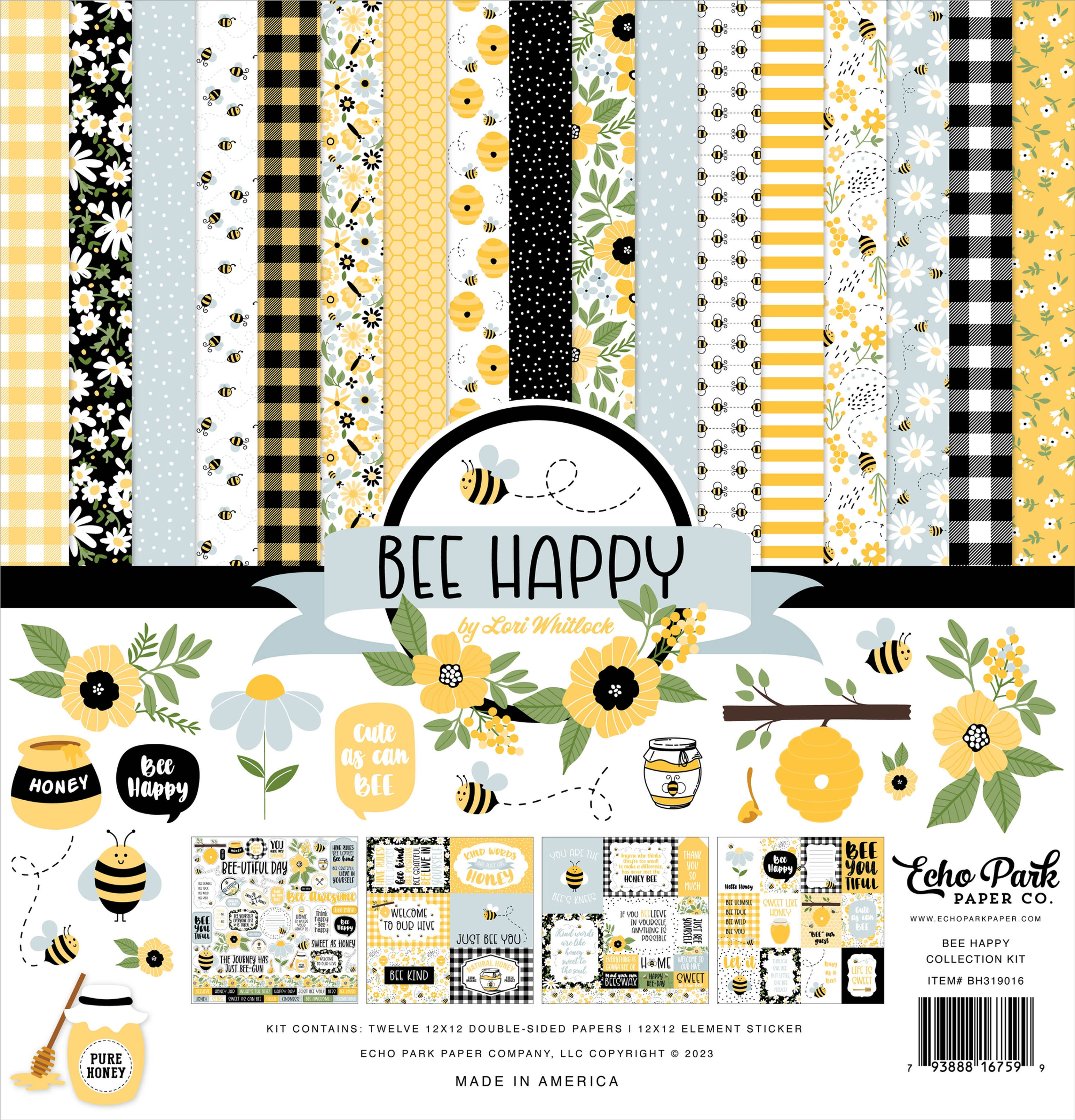 Echo Park - Bee Happy Collection Kit - Bh319016