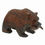 Thumbnail: Grizzly Bear with Fish Ironwood Carving - Micro