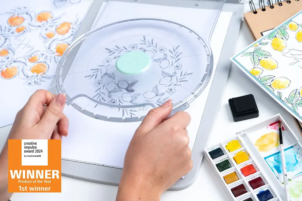 Thumbnail: Sizzix Stencil & Stamp Accessory - Stamp & Spin Tool- 666614