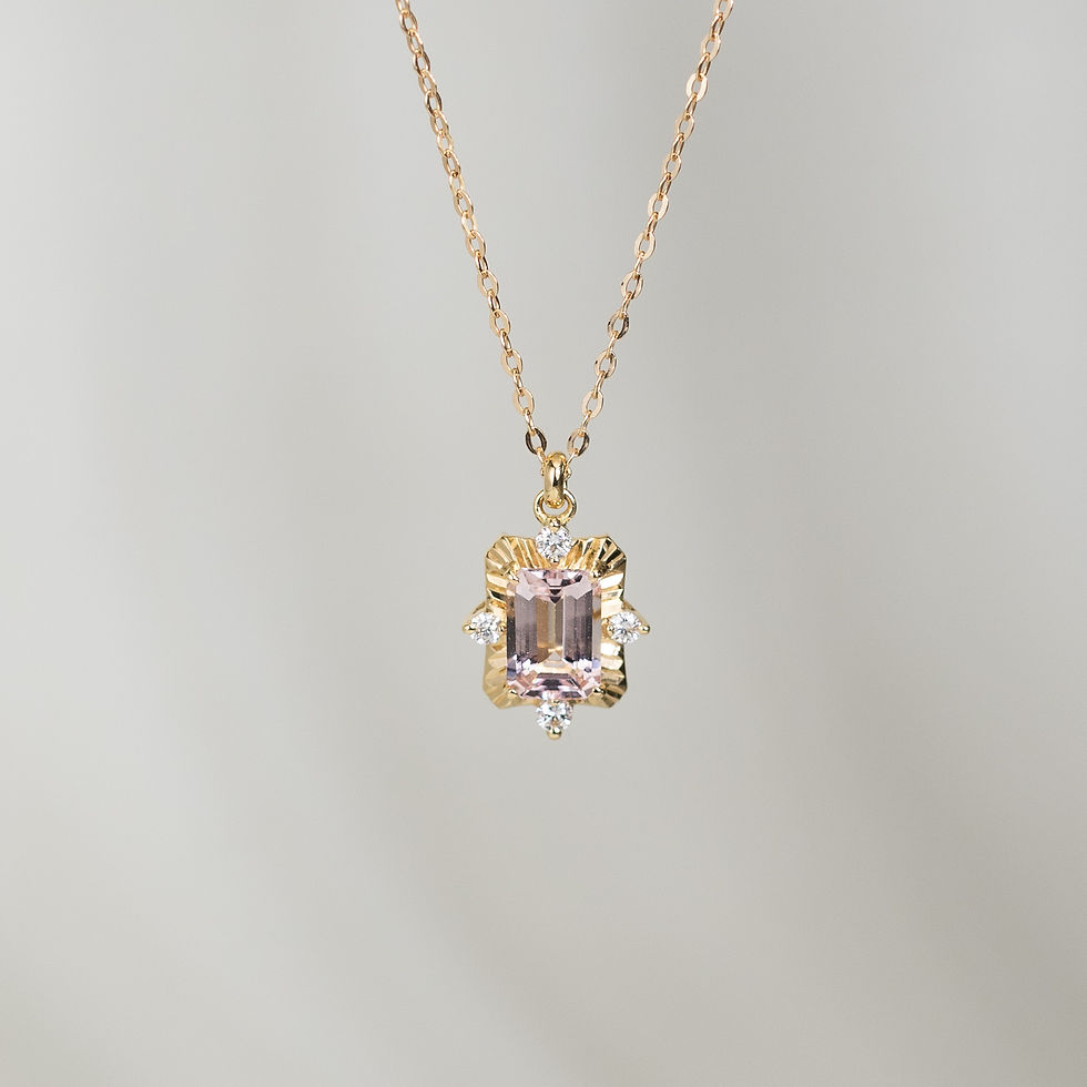 Tempo Necklace with Morganite