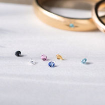 Wedding Band Gemstone