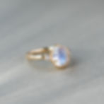 Selene Ring with Royal Blue Moonstone