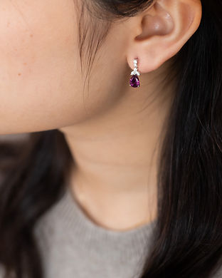 2. Rhodolite Garnet Bellaria Earrings