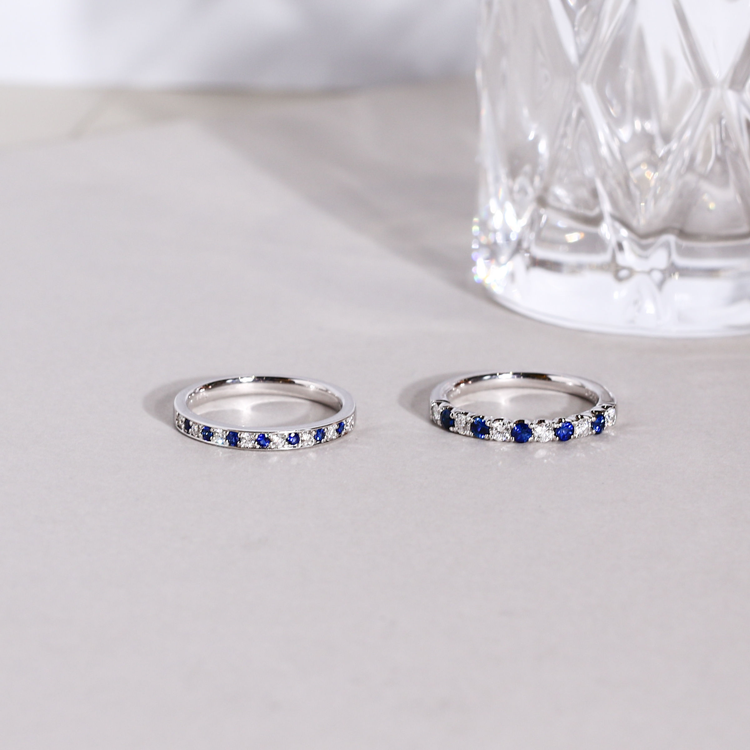 Sapphire Diamond Band