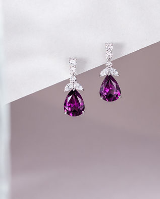 1. Rhodolite Garnet Bellaria Earrings
