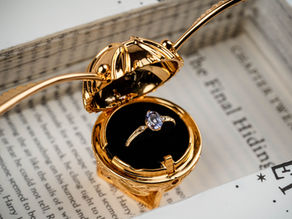 Harry Potter Inspired Spinel Engagement Ring