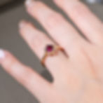 Stella Ring with Rhodolite Garnet