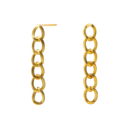 Groove Movable Chain Earrings | Fujimori Kajita