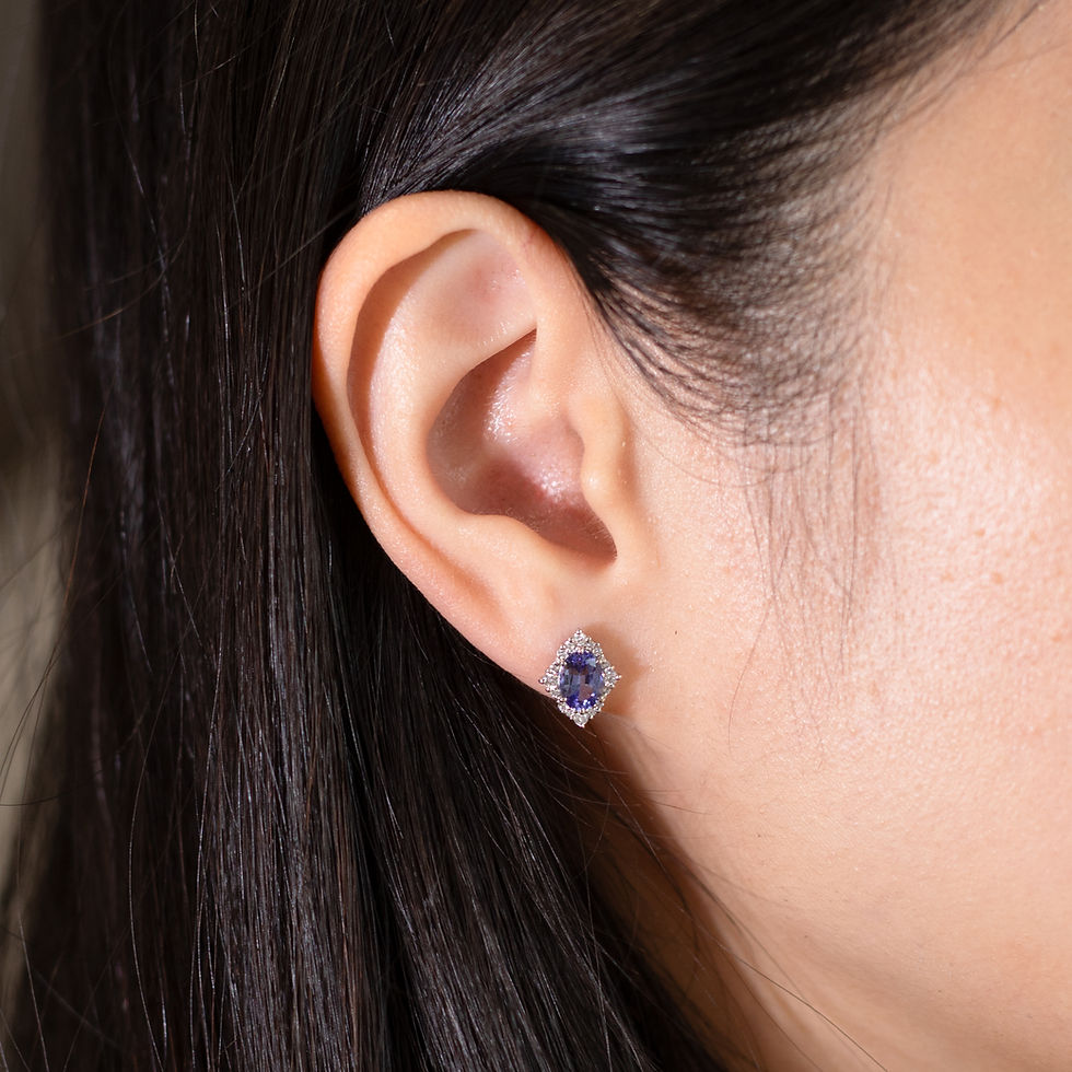 Thumbnail: Victoria Earrings with Tanzanite