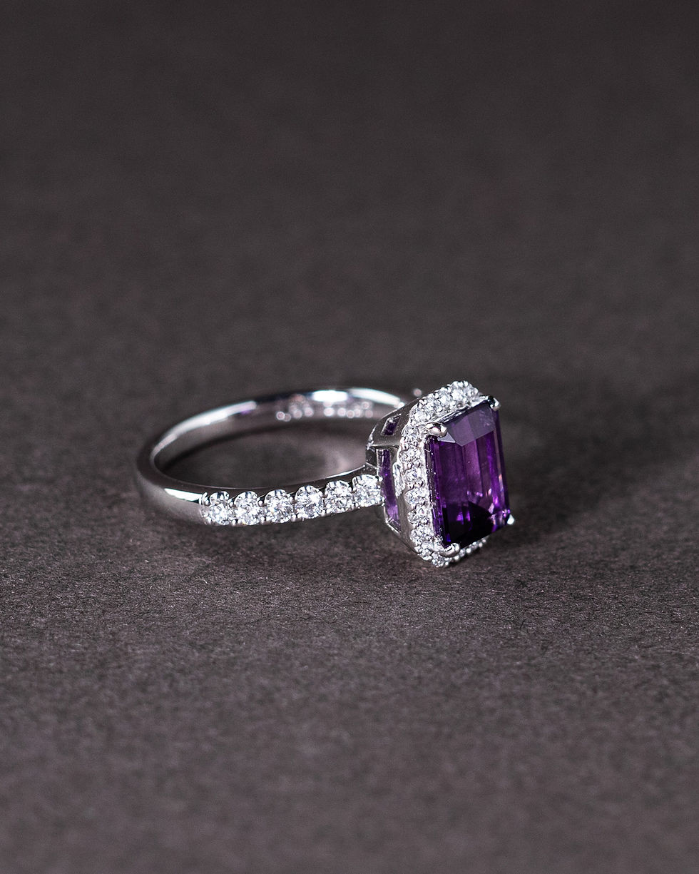 Thumbnail: Amethyst Chunky Ring