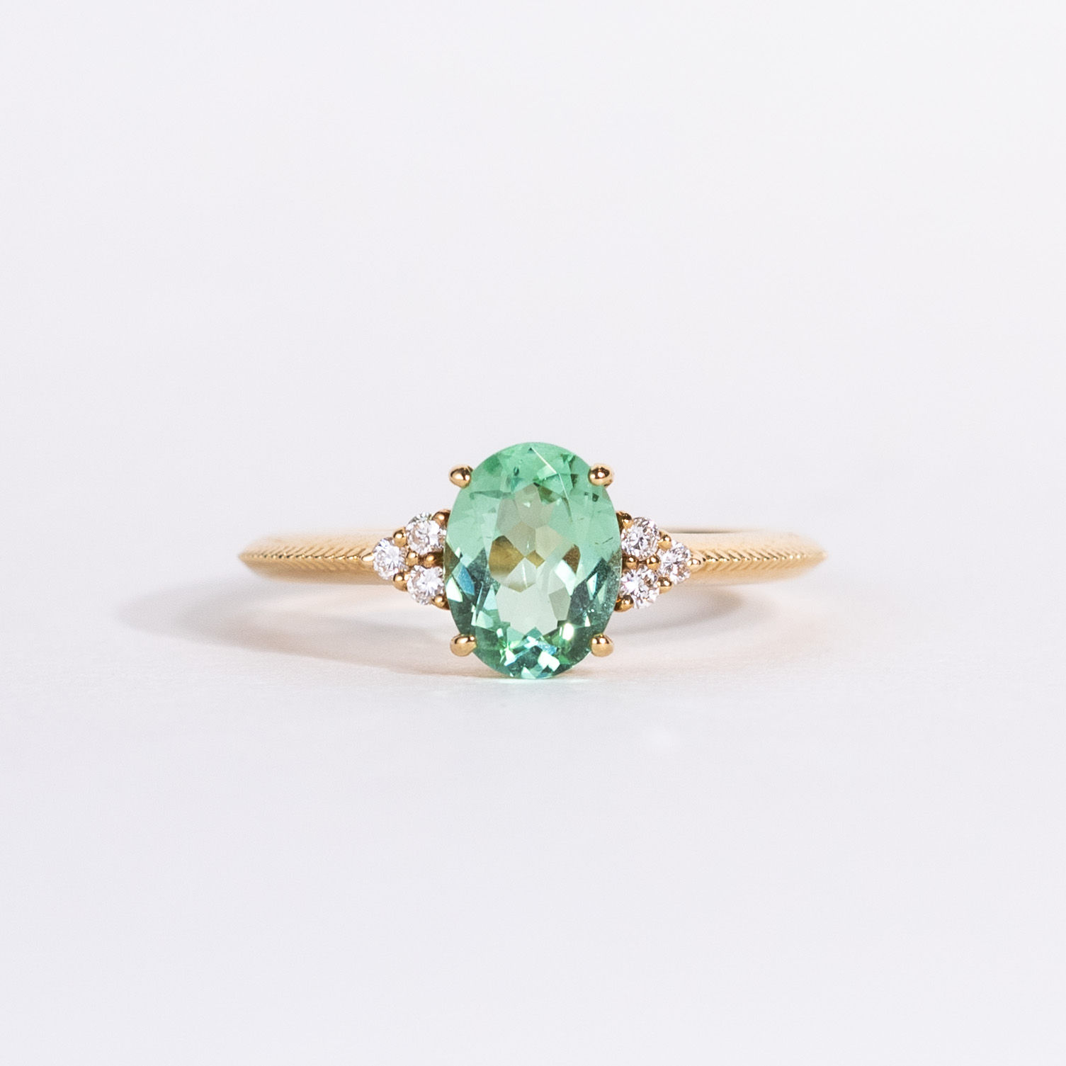 Edith Ring with Mint Tourmaline
